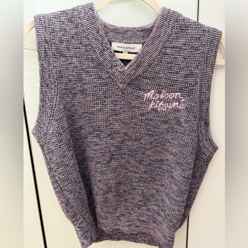Maison kitsune knit vest